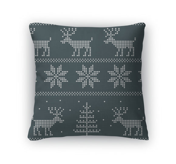 Throw Pillow, Nordic Pattern