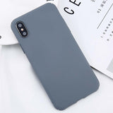 USLION For iPhone X Simple Plain Phone Case Slim Frosted Hard PC Back Cover For iPhoneX 8 7 6 6S Plus 5 5S SE Cases Coque Capa