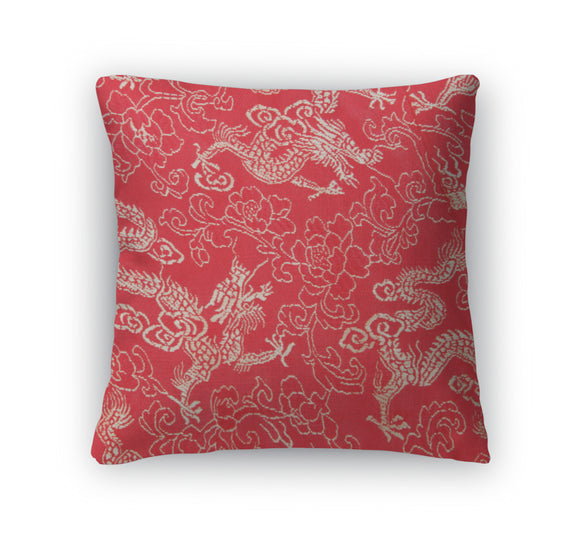 Throw Pillow, Asian Dragon Pattern