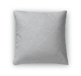 Throw Pillow, Geometric Simple Pattern Gray Abstract Backgro