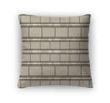 Throw Pillow, Brown Retro With Film Strips