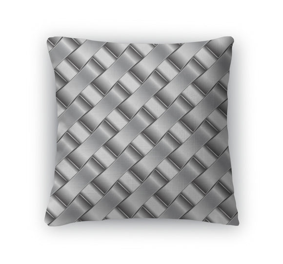 Throw Pillow, Silver Pattern