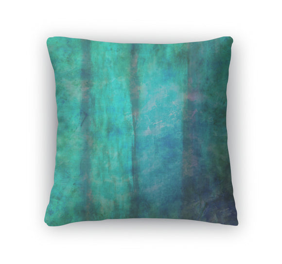 Throw Pillow, Abstract Watercolor Hand Painted