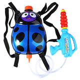 Kids Cute Ladybird Outdoor Super Soaker Blaster Backpack Pressure Squirt Pool Toy