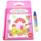 Magic Water Drawing Book Intimate Painting Board with Pen Educational Toy for Kid - Flower Princess