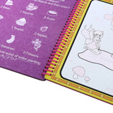 Magic Water Drawing Book Intimate Painting Board with Pen Educational Toy for Kid - Flower Princess
