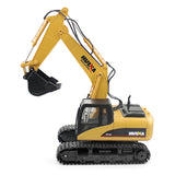 HUINA 1550 1:14 2.4GHz 15CH RC Alloy Excavator RTR with Independent Arms Programming Auto Demonstration Function