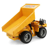 HUINA 1540 1:18 2.4G 6CH RC Alloy Dump Truck Auto Demonstration Function