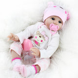 NPK Simulated Cute Soft Touch Lifelike Silicone Baby Girl Reborn Toy