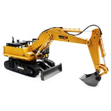HUINA TOYS 1510 1:16 2.4GHz 11CH RC Alloy Excavator RTR Mechanical Sound / 680-degree Rotation / Movable Stick Boom Bucket