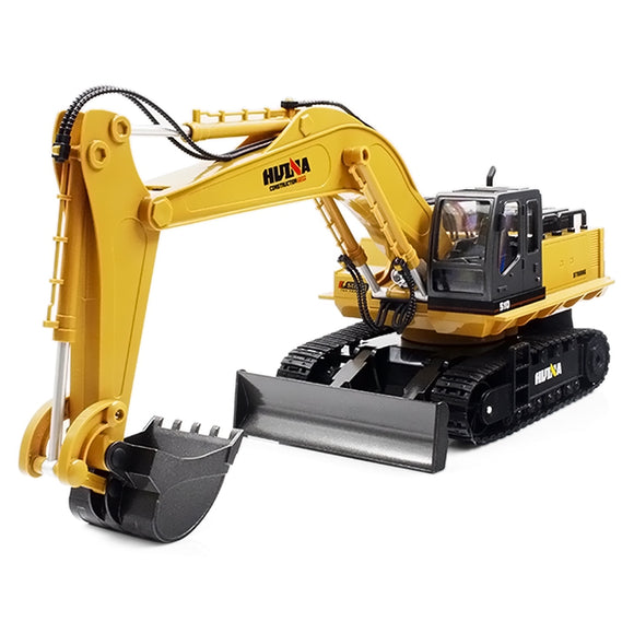 HUINA TOYS 1510 1:16 2.4GHz 11CH RC Alloy Excavator RTR Mechanical Sound / 680-degree Rotation / Movable Stick Boom Bucket