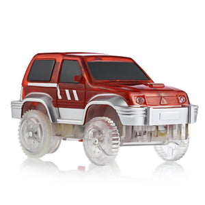 Children Racing Track Car Toy with LED Light