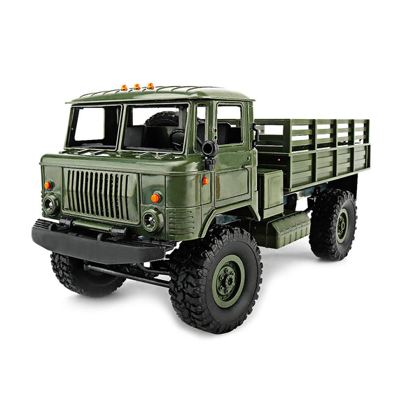 WPL B - 24 1:16 2.4G DIY Mini Off-road RC Military Truck Four-wheel Drive / 10km/h Maximum Speed