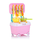 YUEHUI Kids Household Playset Simulation Kitchen Toys Small Cart