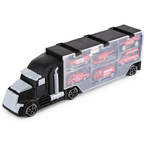 Penglebao P867 - A6 Kids Large Container Truck with 6 Vehicles