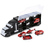 Penglebao P867 - A6 Kids Large Container Truck with 6 Vehicles