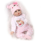 NPK Simulated Cute Soft Touch Lifelike Silicone Baby Girl Reborn Toy