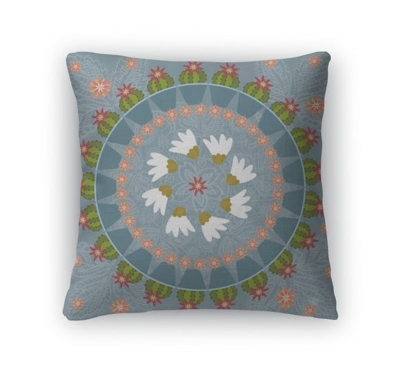 Throw Pillow, Cactus Pattern