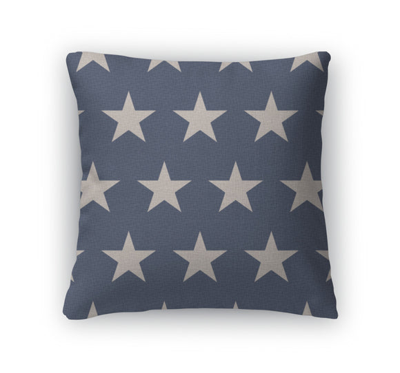 Throw Pillow, Patriotic Stars