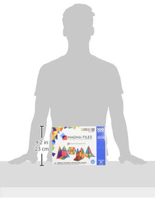 Magna-Tiles 100-Piece Clear Colors Set – The Original, Award-Winning Magnetic Building Tiles – Creativity and Educational – STEM Approved - items.solutions