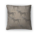 Throw Pillow, With Horses