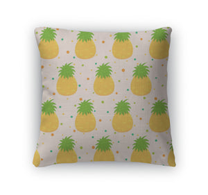 Throw Pillow, Pattern With Pineapple