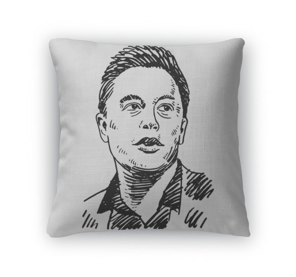 Throw Pillow, Elon Musk Business Magnate And Inventor