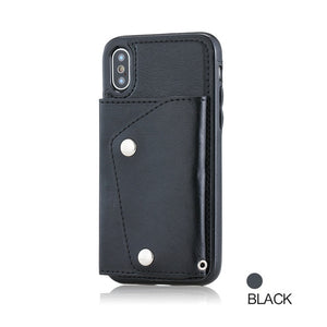Case For iPhone XS Max XR 7 8 Plus Case Wallet Flip Cover Card Leather Phone Case Back Fundas For iPhone 6 6s Plus X 10