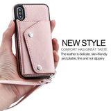 Case For iPhone XS Max XR 7 8 Plus Case Wallet Flip Cover Card Leather Phone Case Back Fundas For iPhone 6 6s Plus X 10