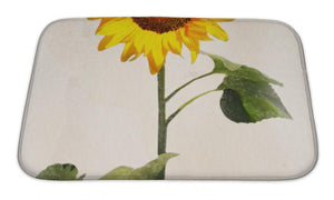 Bath Mat, Watercolor Sunflower