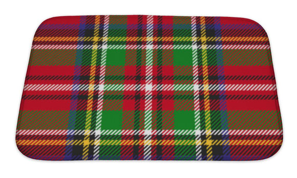 Bath Mat, Tartan Plaid Pattern