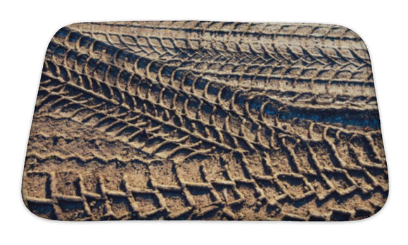 Bath Mat, Wheel Tracks On The Soil