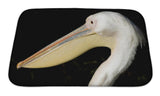 Bath Mat, White Pelican Head