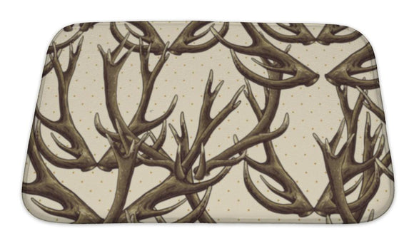 Bath Mat, With Deer Antlers