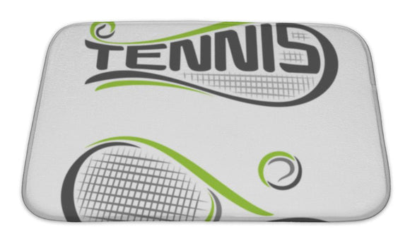 Bath Mat, The Image On The Tennis Theme