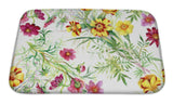 Bath Mat, Wild Flowers Pattern