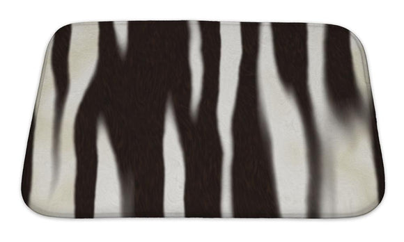 Bath Mat, Zebra Skin Pattern