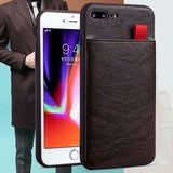 Haissky Leather Wallet Phone Case For iPhone X 6 6s 7 8 Plus Case Luxury Pull Type Card Slots Back Cover For iPhone X 10 8 Plus