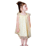 Infant Girls Sequined dress Star Print Bling Net