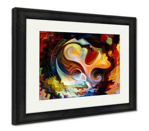 Framed Print, The Escape Of Inner Paint