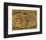 Framed Print, World Map