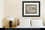 Framed Print, World Old Map