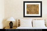 Framed Print, Antique Map Of Germany