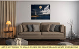 Gallery Wrapped Canvas, Lighthouse At Night