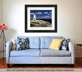 Framed Print, Peggys Cove Lighthouse