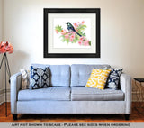 Framed Print, Bird On Branch