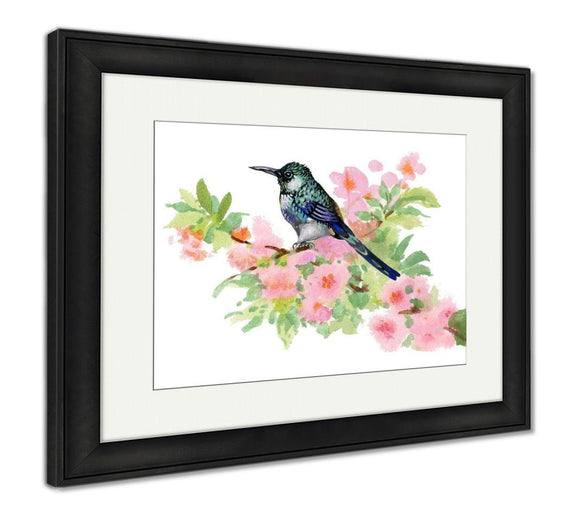 Framed Print, Bird On Branch