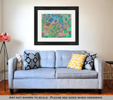 Framed Print, Rainbow Abstract