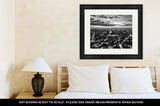 Framed Print, Paris France Skyline Panoramsunset Young Night View On Eiffel