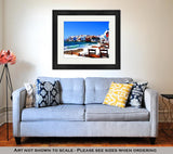 Framed Print, Beautiful Mykonos Greece